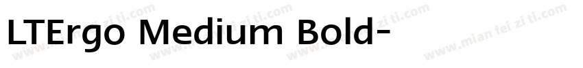 LTErgo Medium Bold字体转换